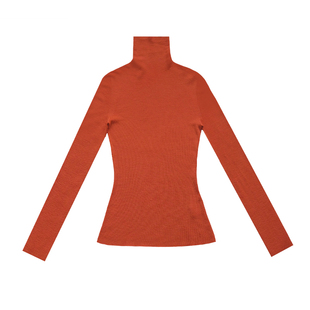 三良晨晨 18针羊毛可机洗一体堆堆高领打底衫秋冬修身内搭针织衫