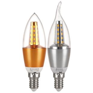 家用led蜡烛灯泡e14小螺口e27螺旋5W7W9W12W拉尾尖泡水晶吊灯光源