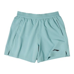 李宁运动短裤男款健身弹力冰感三分裤2025夏新款速干裤AKSV097