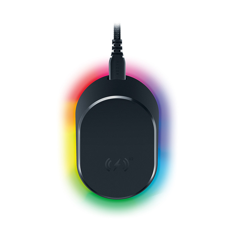 Razer雷蛇鼠标底座V2专业版磁吸充电RGB无线鼠标8K收发器配件