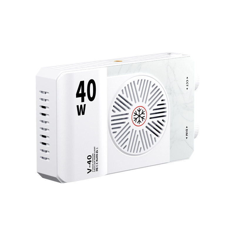 40W手机补光灯LED三色温摄影灯