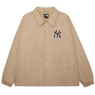 New Era纽亦华冬季重磅新款MLB夹克美式学院风NY谷仓夹克棉服外套