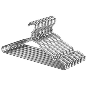 太空铝合金衣架加厚加粗不锈钢家用防滑无痕防肩角高级轻奢晾衣架