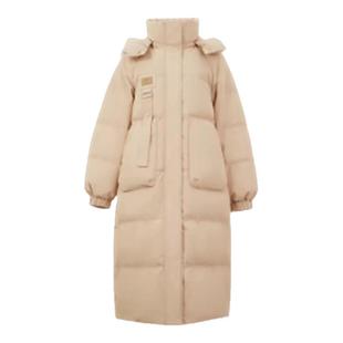 雪中飞中长款羽绒服女休闲极寒加厚高充绒量韩版冬季过膝保暖外套