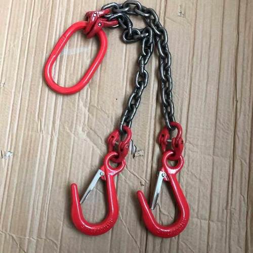 链条吊索具G80锰钢吊钩吊环开口细筋钩吊链吊装简易房集装箱吊具