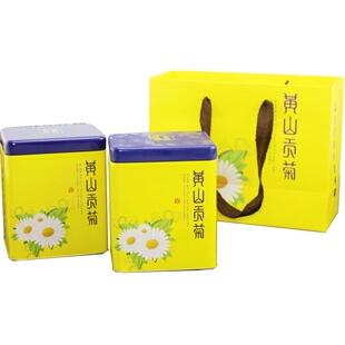 徽友新花头采黄山11月贡菊花徽菊白菊花茶花草茶白贡菊75g*2罐装