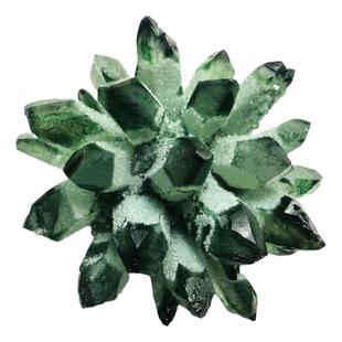 天然黄绿白水晶簇原石矿石标本手链吊坠消磁观赏鱼缸造景装饰摆件