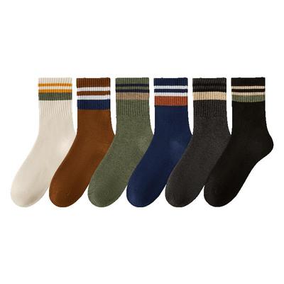 厚袜子男士中筒袜秋冬季加绒加厚