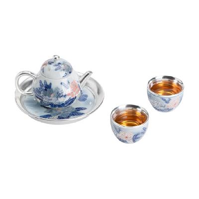 苏氏陶瓷非遗传承人作品茶具套装