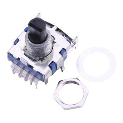 SRBV181004日本ALPS旋转开关波段开关1刀8档信号切换开关轴长15mm