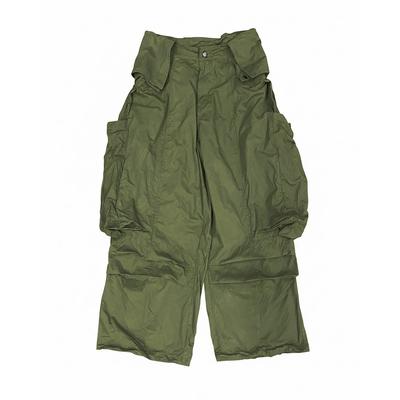 POH廓形口袋工装马术元素大筒裤