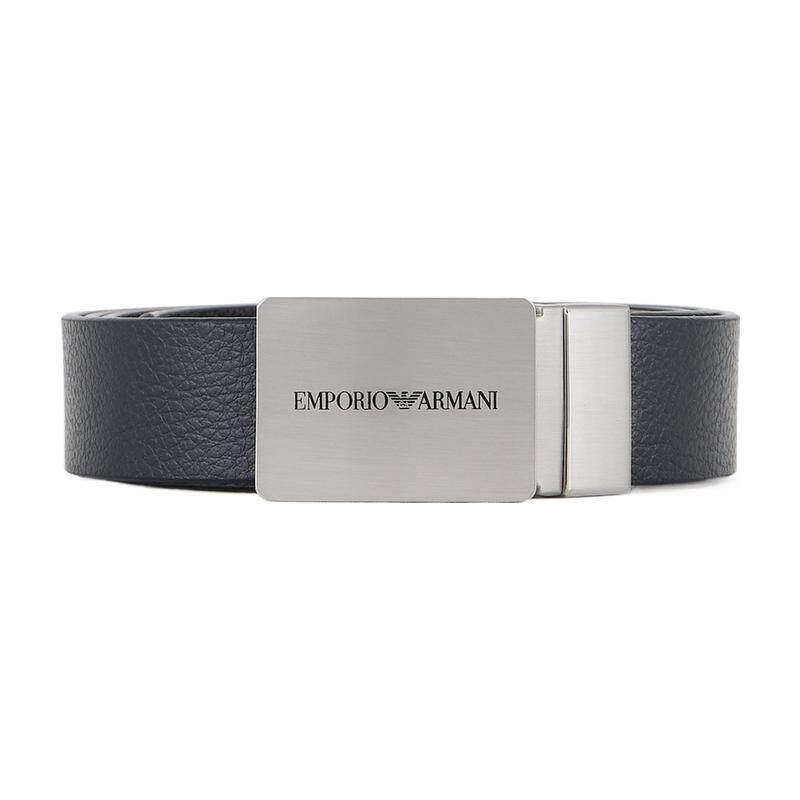 EMPORIO ARMANI/阿玛尼秋冬新款男女情侣双面板扣腰带皮带礼物