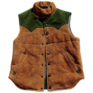 保暖棉马甲【赔本抛售】外贸出口日版真皮夹棉百搭经典男女通穿