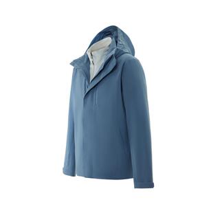 KOLON SPORT可隆冲锋衣2级男女防泼水拉链连帽衫防风运动外套