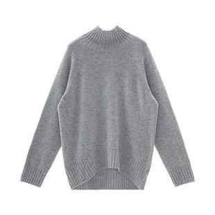 IAmMIX27秋冬高领毛衣女宽松慵懒加厚保暖内搭绵羊毛套头针织毛衫