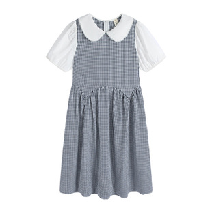 女大童连衣裙2026夏装新款洋气女孩长裙13岁初中学生夏季薄款裙子