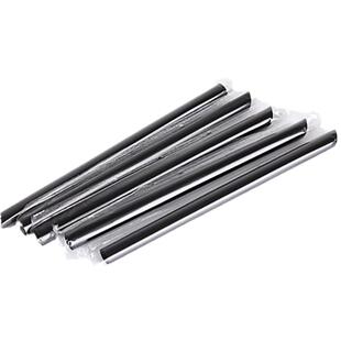 包邮奶茶直尖加长细吸管一次性绿色独立纸包装艺术小吸管塑料果汁