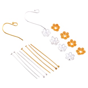 925银耳环diy材料包手工高端珍珠耳钉耳坠耳钩18k金配件耳饰空托