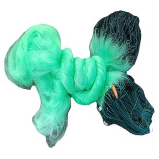 新款加重绳包坠鱼网粘网三层渔网粘鱼网鲫鱼鲢鱼鳙鱼三层沉网丝网