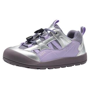 TATA他她女童运动鞋春季新款透气休闲板鞋紫色暴走跑步鞋防滑鞋子