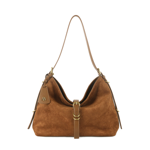 MAGNOLIA曼歌妮原创秋季单肩斜跨植绒包包手提时尚简约通勤手提包