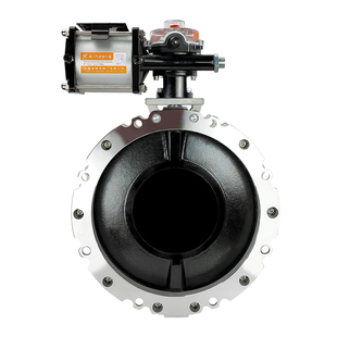 气动粉尘蝶阀粉体粉料水泥罐放料dn200 300碟阀球墨铸铁板阀门400