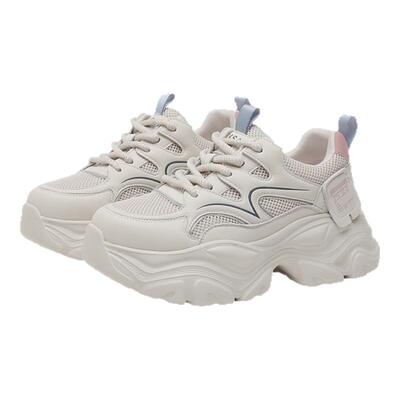 星期六网面透气老爹鞋女厚底增高