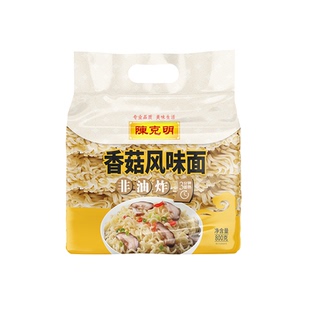 陈克明香菇风味波纹面800g*2袋非油炸面饼泡面早餐速食面饼多规格
