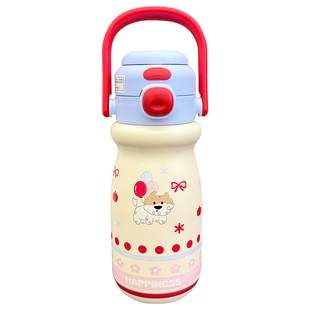 水杯保温杯女生新款2025高颜值双饮吸管杯子学生上学专用水壶杯子