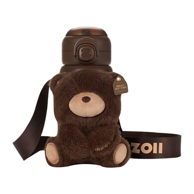 zoyzoii儿童保温杯毛绒杯套可爱