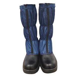 防静电安全鞋高筒黑色橙色钢包头防砸无尘室PU底洁净室劳保鞋长筒