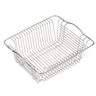 水槽沥水架304不锈钢沥水篮洗菜盆伸缩碗碟架盆水果收纳篮厨房用