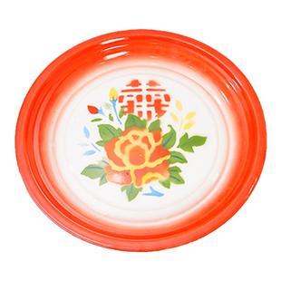 老式搪瓷盘复古圆盘大盘炒鸡专用特色盘子小龙虾市井火锅配菜盘子