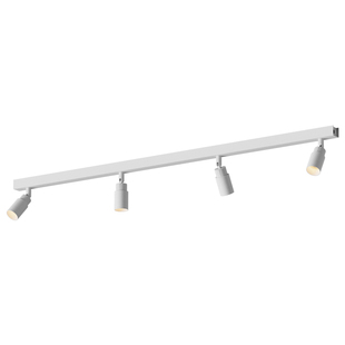 调焦明装射灯四头客厅餐厅多头茶室可调角度小光束聚光长条轨道灯