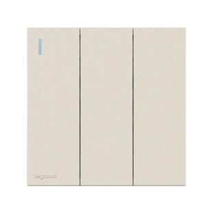 罗格朗开关插座畅境奶油白面板墙壁冰箱热水器斜五孔86型家用空调