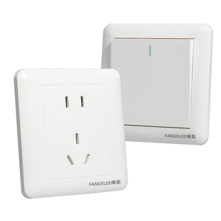 86暗装型墙壁工程开关插座一二三四开单双控五孔电源电脑电话电视