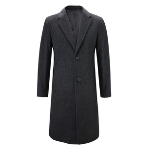 JODOLL乔顿【100%纯羊绒】大衣男冬季潮流休闲商务中长款羊绒大衣