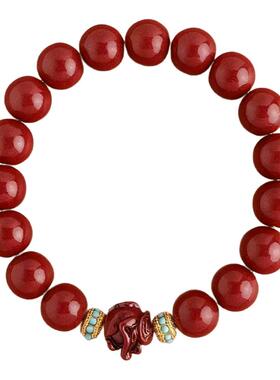 槿泽祥朱砂本命年转运手串