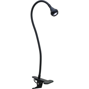 夹子式超亮工作维修灯可弯曲软管夹子灯220加长灯管LED夜读小台灯