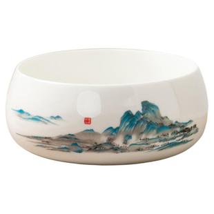 茶洗大号特大家用笔洗国潮风陶瓷茶具配件洗茶碗茶道零配水盂水洗