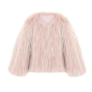 2025冬新款仿狐狸毛皮草外套女短款修身年轻水貂毛绒貉子毛毛大衣