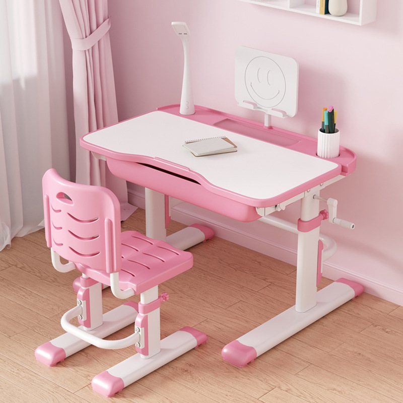 儿童学习桌小学生简约写字作业桌子课桌椅家用小孩书桌升降可套装