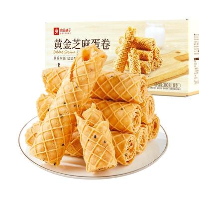 良品铺子黄金芝麻鸡蛋卷