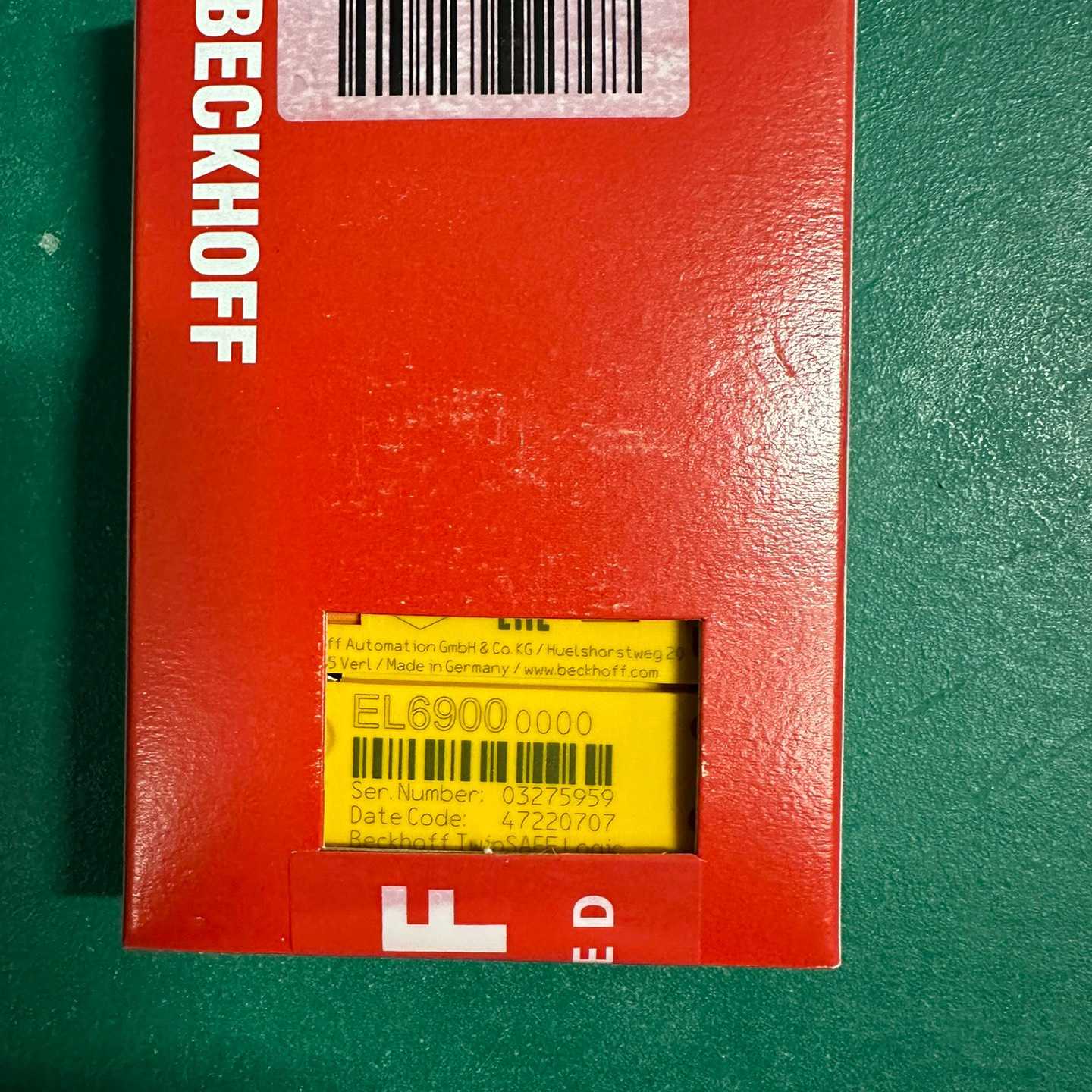 BECKHOFF PLC EL6900 - 实物图