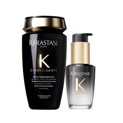 卡诗海源黑钻护发精油头发