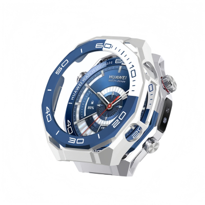 适用于华为watch ultimate2手表保护壳HUAWEI非凡探索大师1代/2代保护膜镂空高档保护套半包外壳苍穹黑金配件