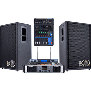 雅马哈C112V C115V功放音响套装 专业舞台演出大功率音箱设备全套
