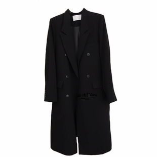 东大门中长款西装外套女2025春秋新款韩版宽松双排扣网红西服上衣