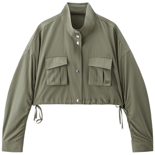 【商场同款】太平鸟25年新款宽松通勤双色便服短外套A3BBF3158