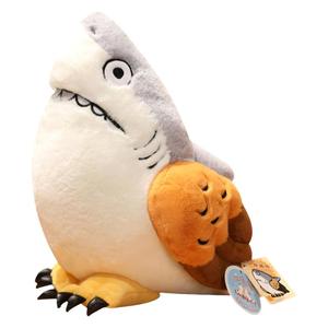 鲨雕鲨叉玩偶恶搞怪鲨bee鱼公仔沙雕瓜毛绒玩具抱枕娃娃生日礼物